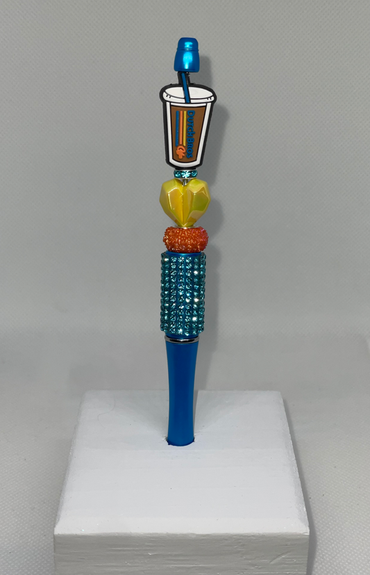 Dutch blue rhinestone pen