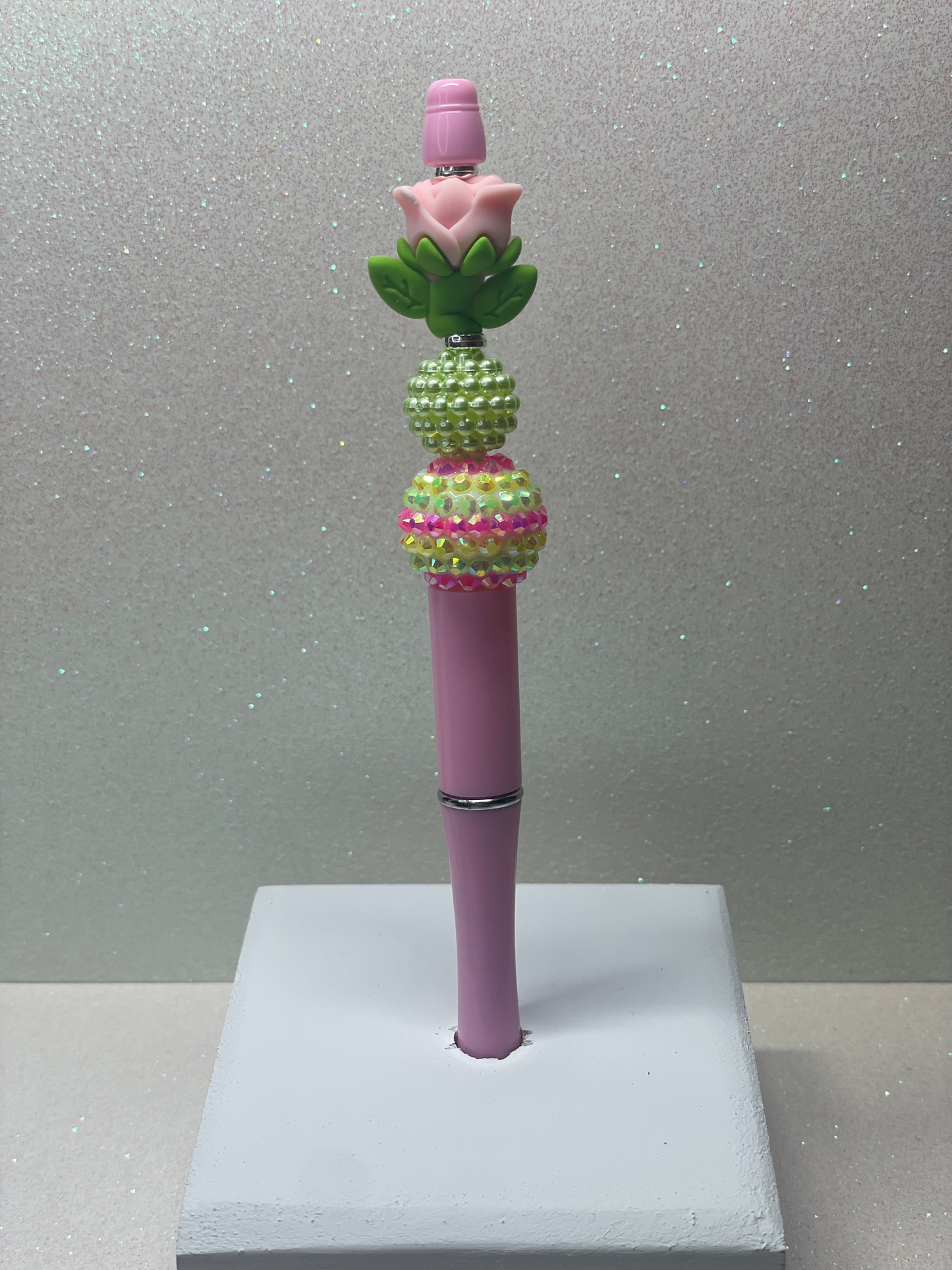 3D Pink Rose pen
