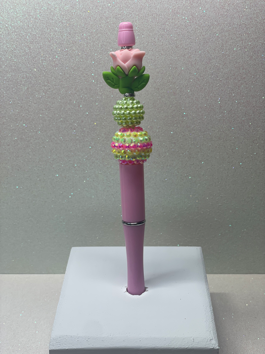 3D Pink Rose pen