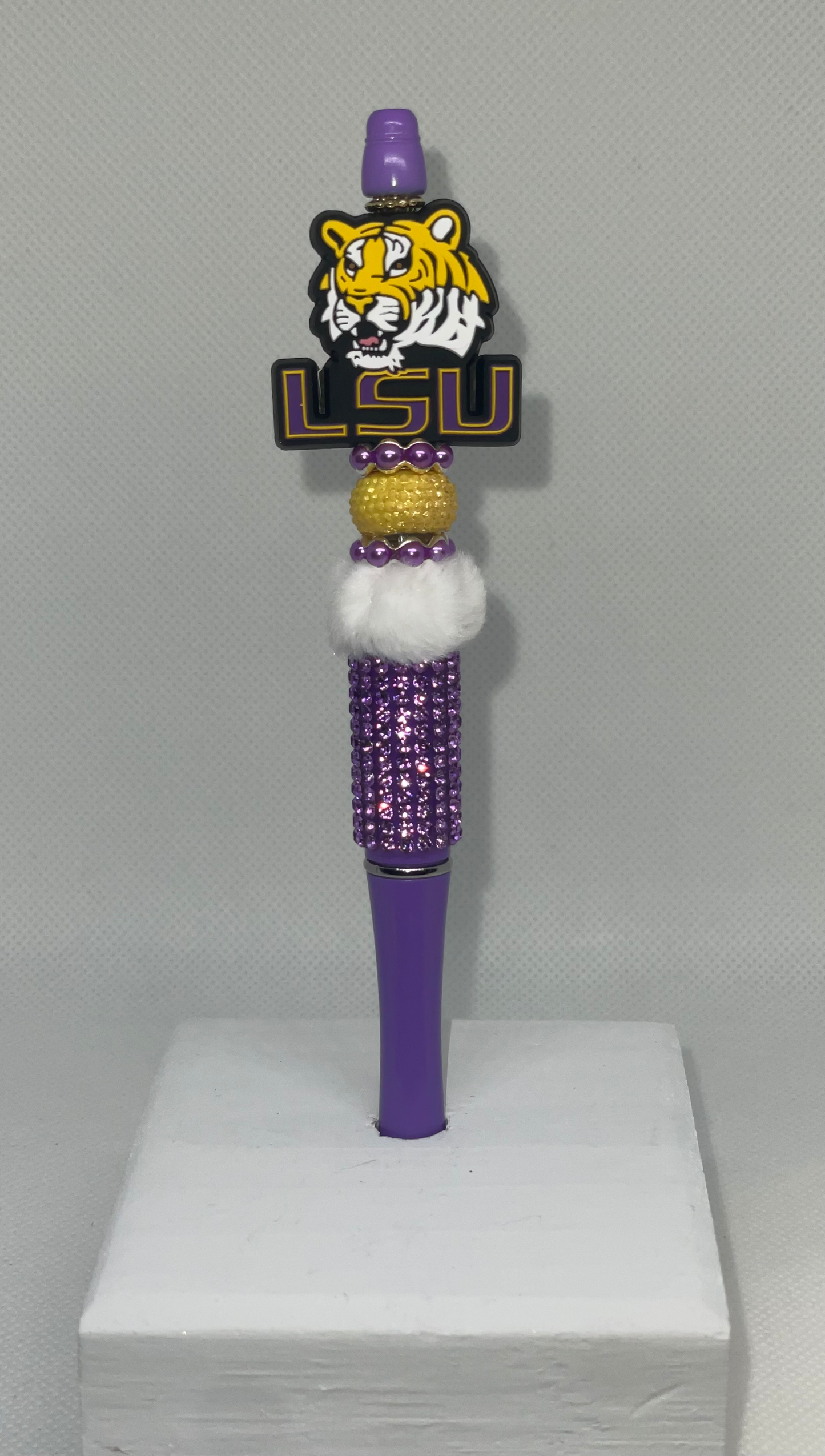 LSU Rhinestone pen