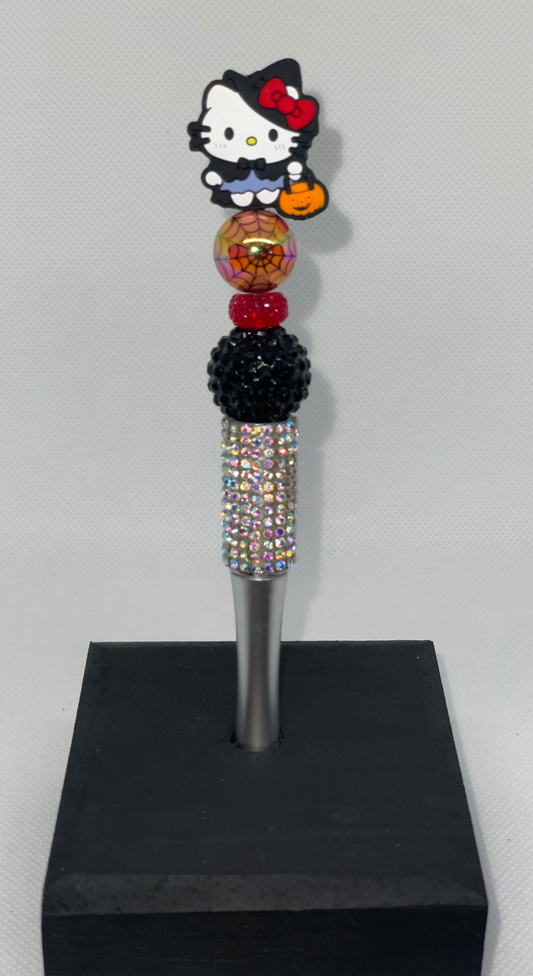HK Witch silver rhinestone pen