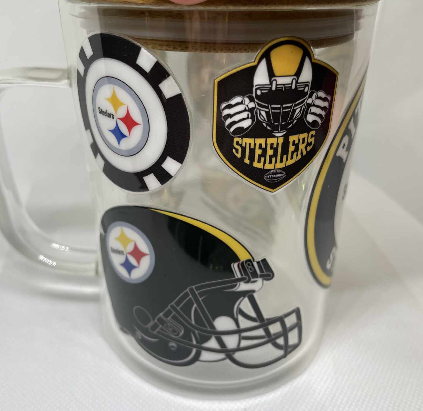 P Steelers Round logo Coffee Mug