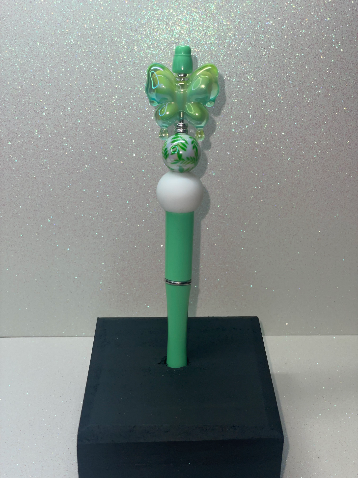 3D green Butterfly pen