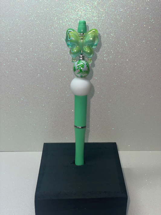 3D green Butterfly pen