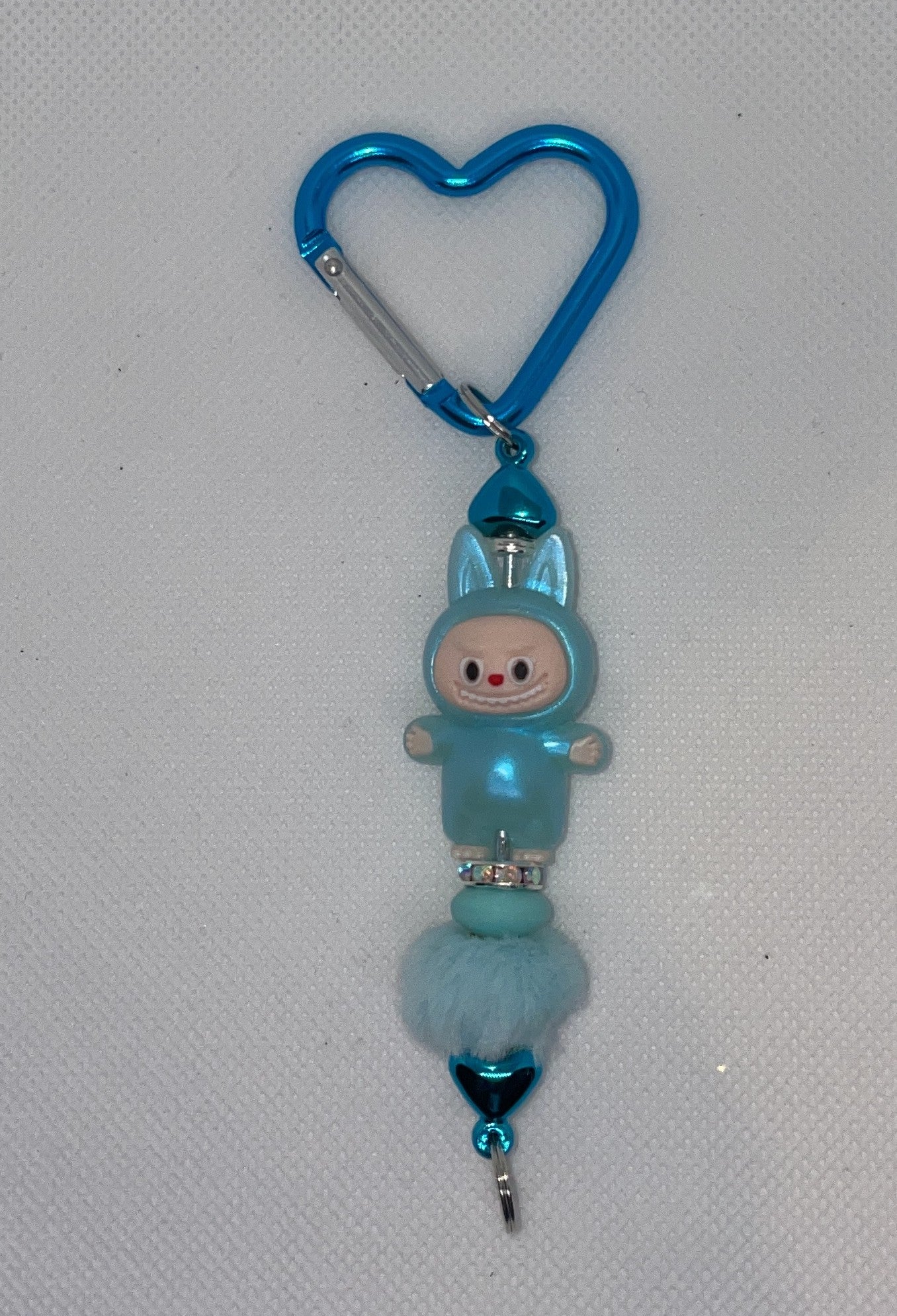Blue Labubu heart