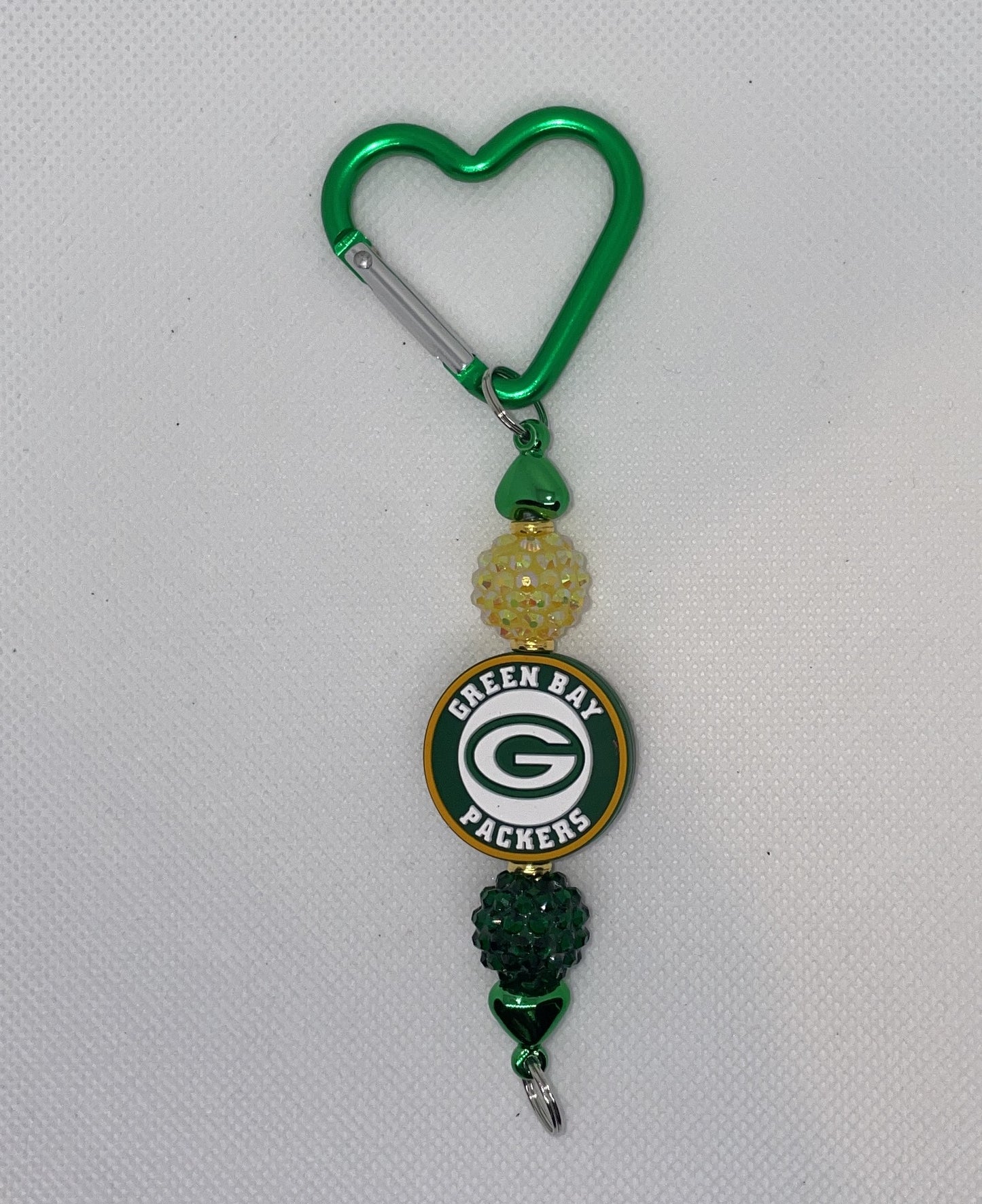 GB Packers Rhinestone Heart
