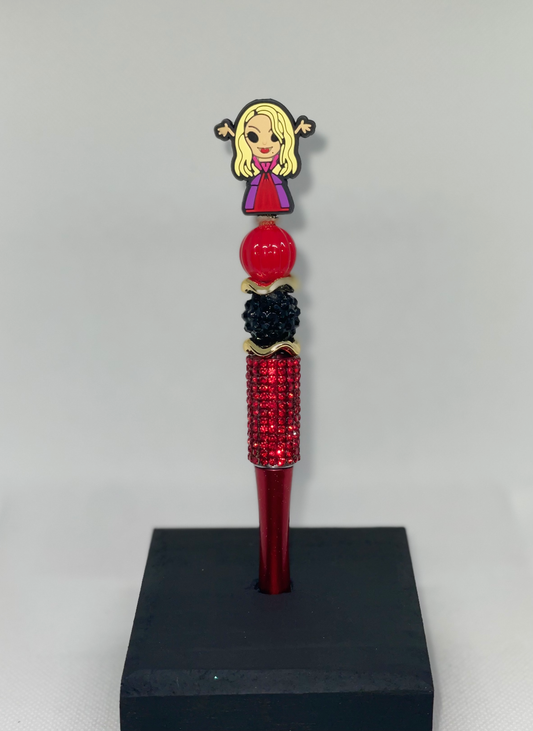 Hocus Sarah red rhinestone pen