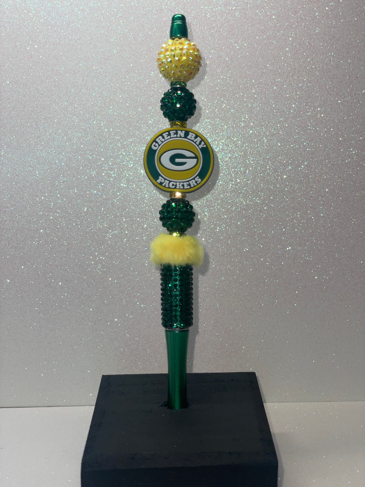 GB Packers extended rhinestone pen