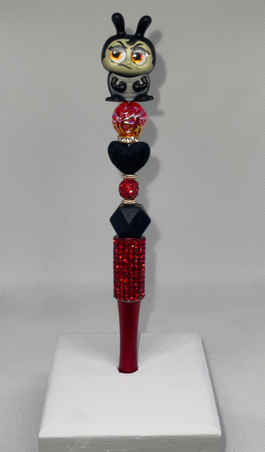 Francis doorable red rhinestone pen