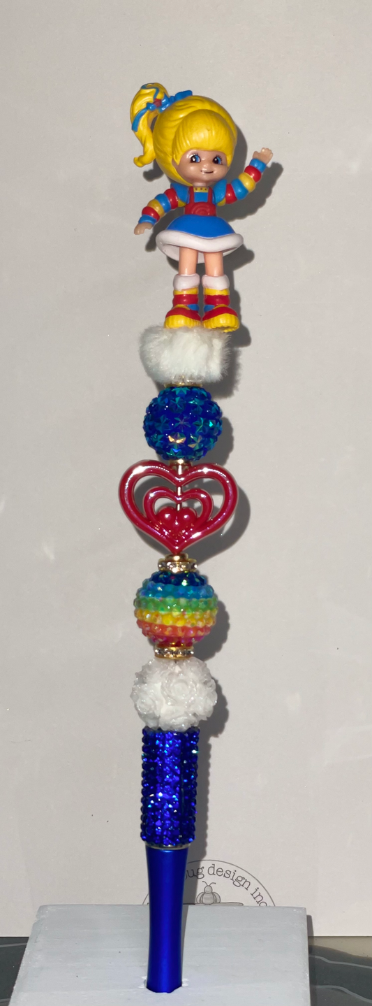 Rainbow Brite extended rhinestone pen