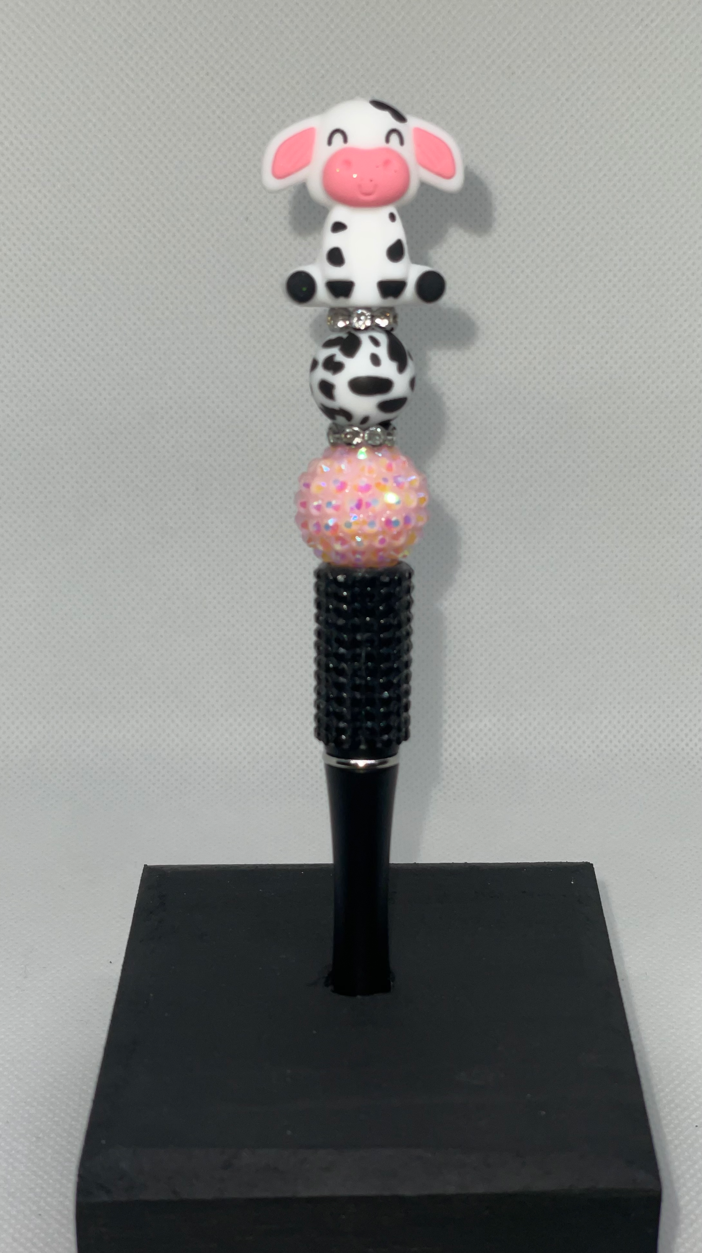 3D Cow rhinestone pen