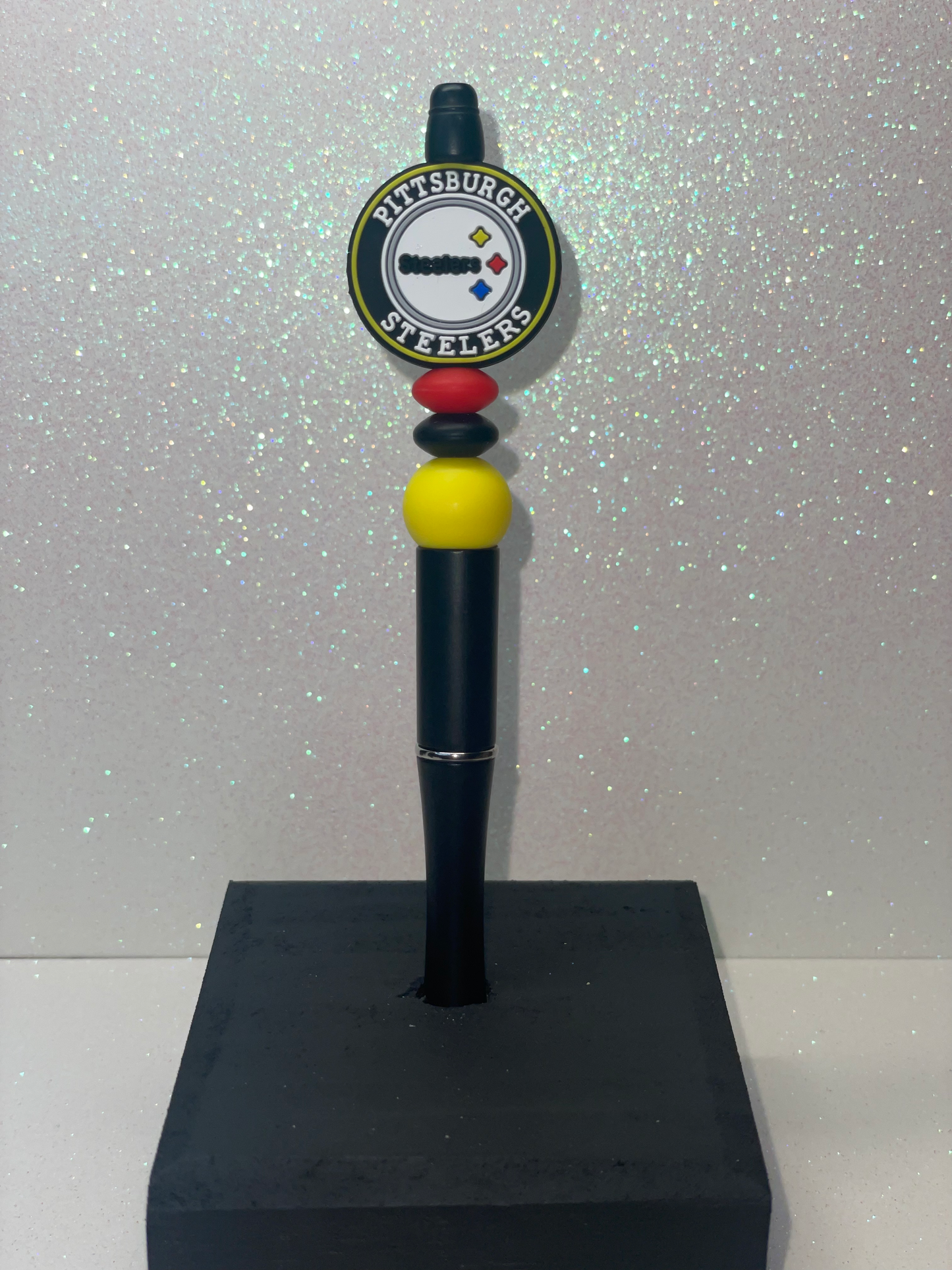 P Steelers black pen