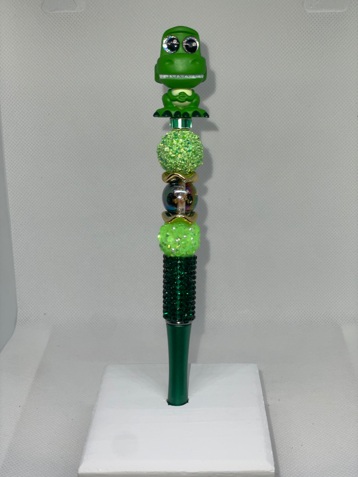 Rex doorable green rhinestone pen