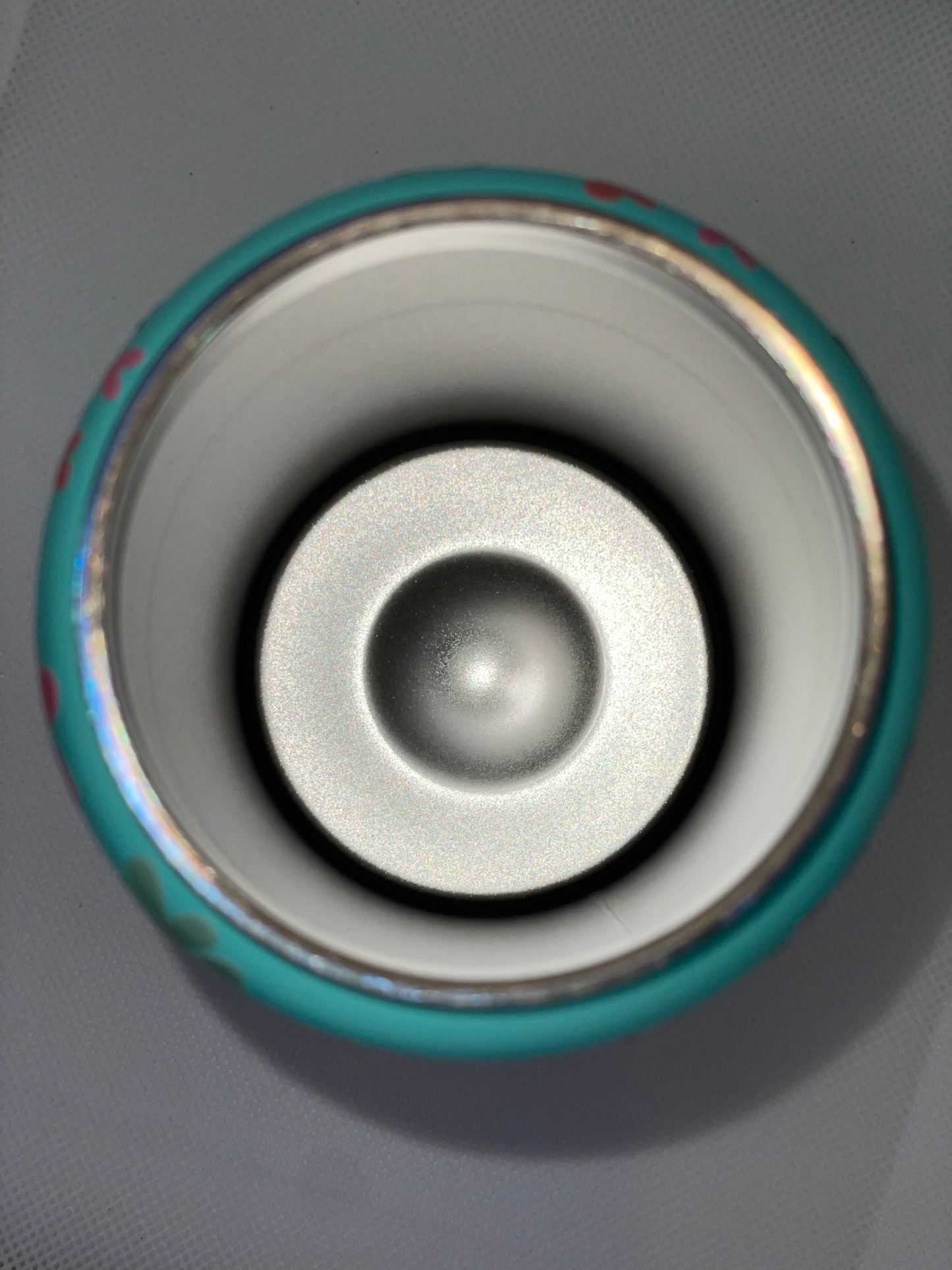 Teal Skeleton tumbler