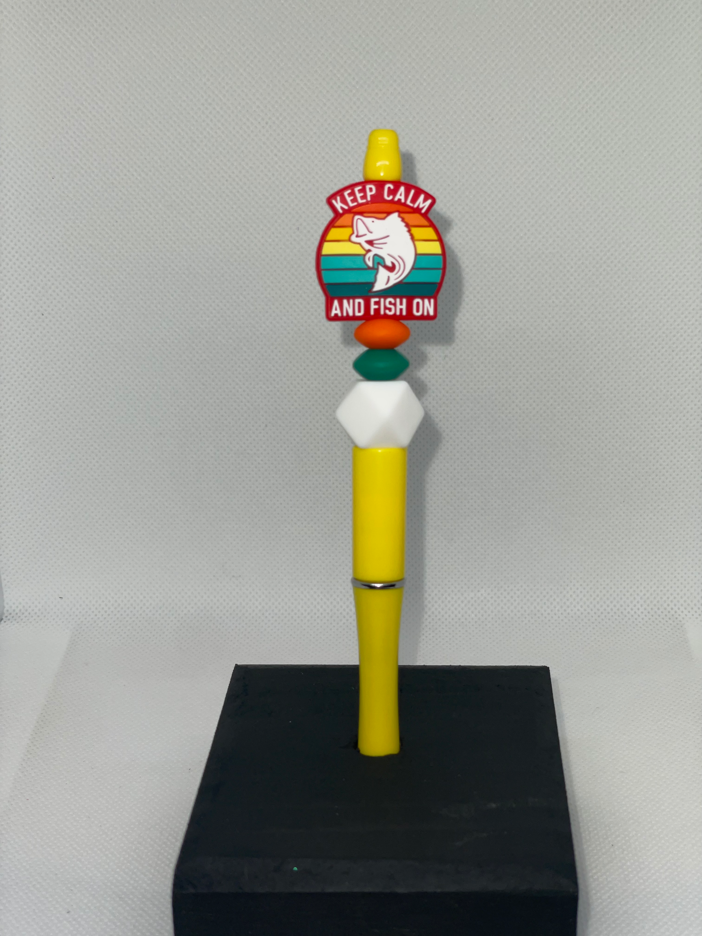 Keep Calm Fishing yellow pen