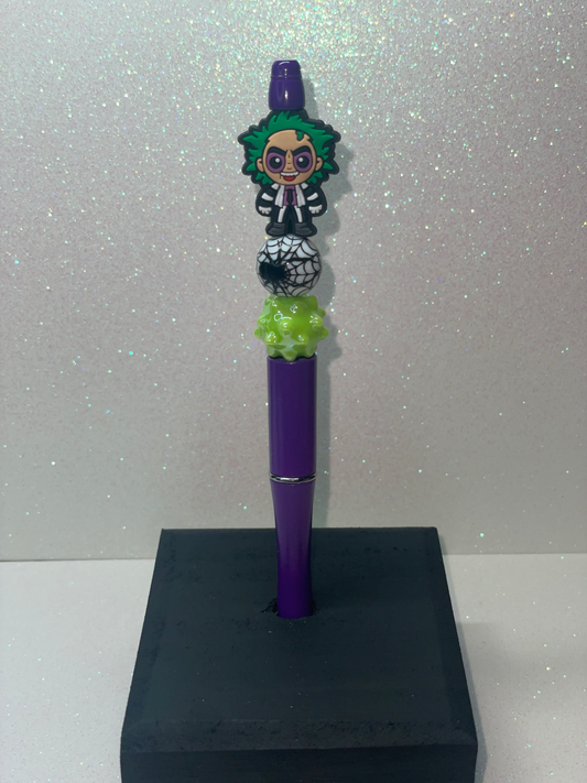 Beetlejuice spider purple pen