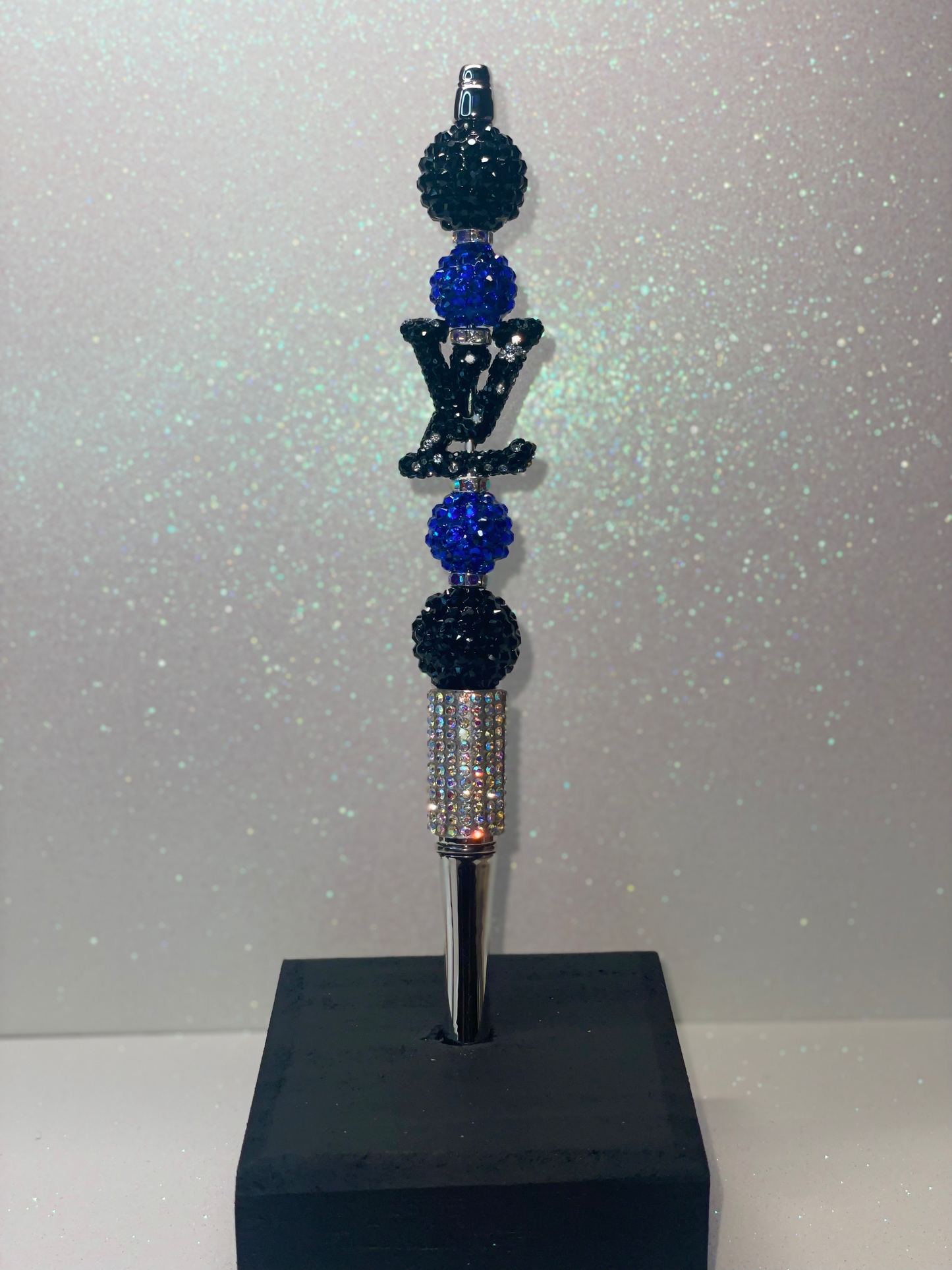 LV Designer extended rhinestone pen