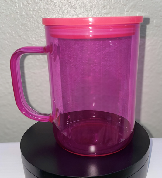 17oz Color Glass Mug