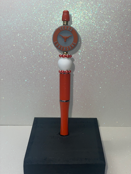 T Longhorns orange pearl pen