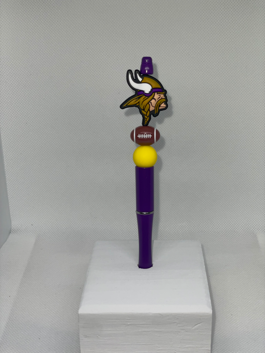 M Vikings purple pen