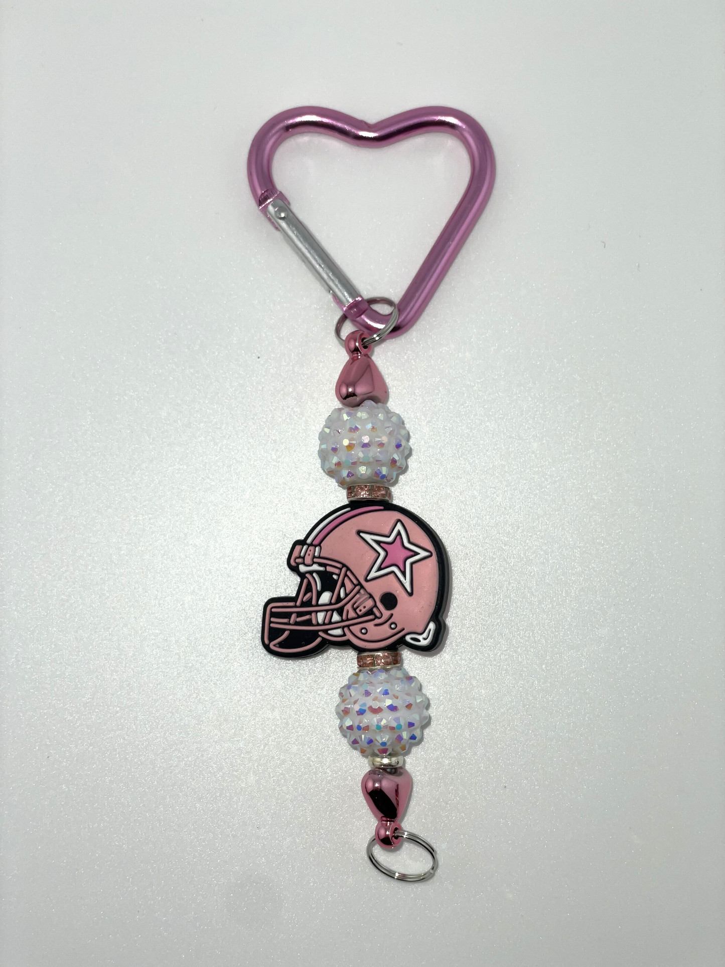 D Cowboys pink helmet rhinestone