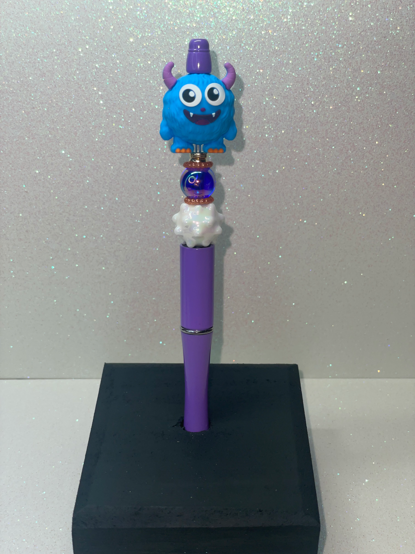 3D Monster purple pen