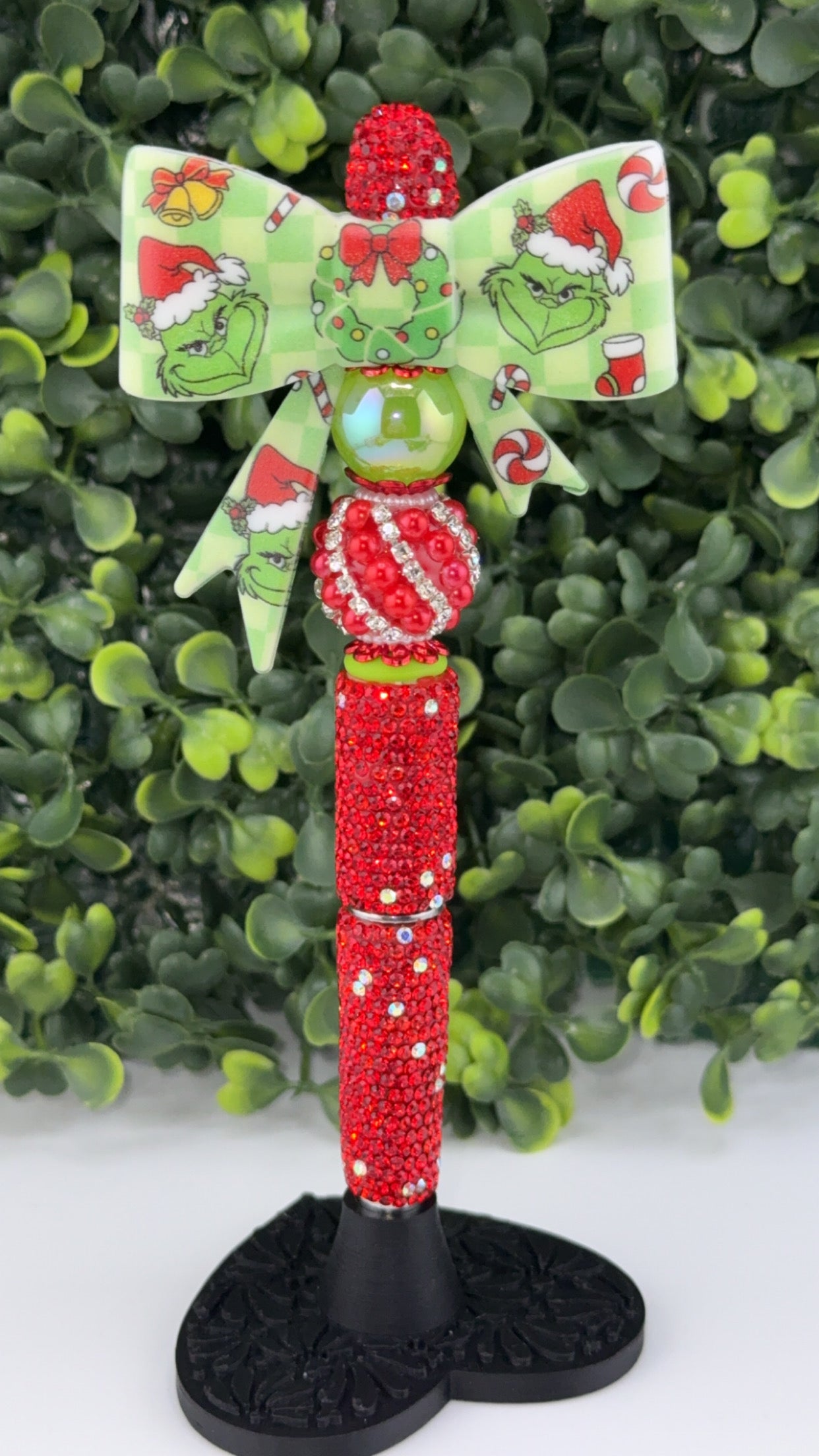 Grinch Bow Pen