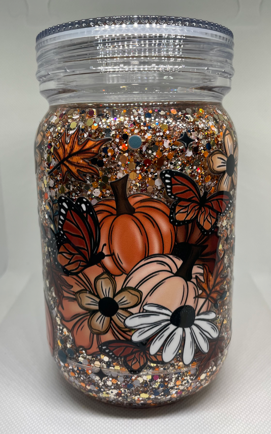 Pumpkin Harvest snow globe