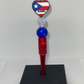 Puerto Rico red rhinestone pen