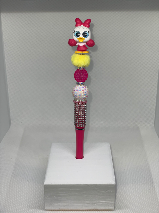 D Duck doorable hot pink rhinestone pen
