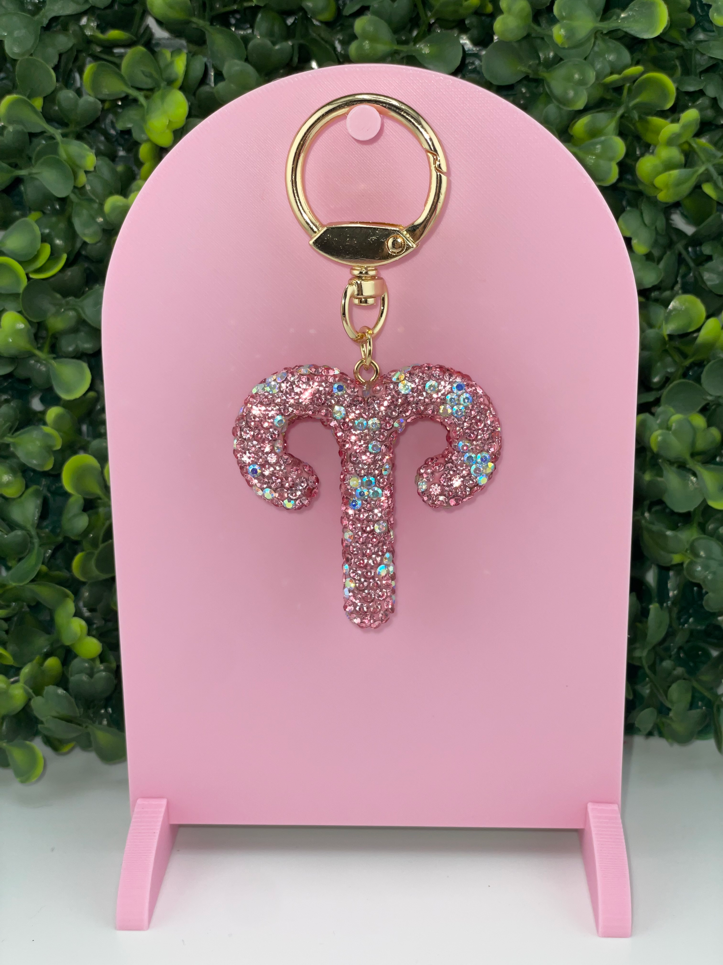 Zodiac Rhinestone Keychain
