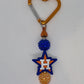 H Astros Rhinestone heart