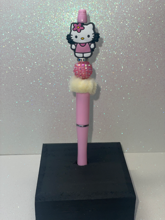 HK pink bow pen