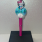 HK Turquoise bow pink pen