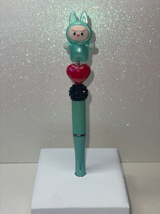 3D Mint Green Labubu pen