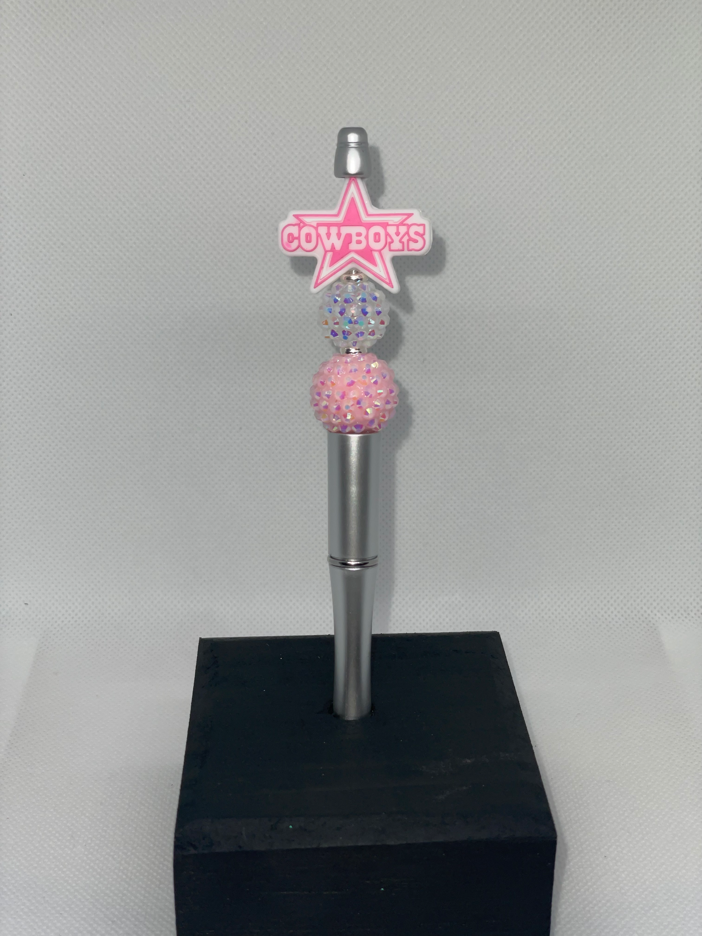 Pink D Cowboys silver pen
