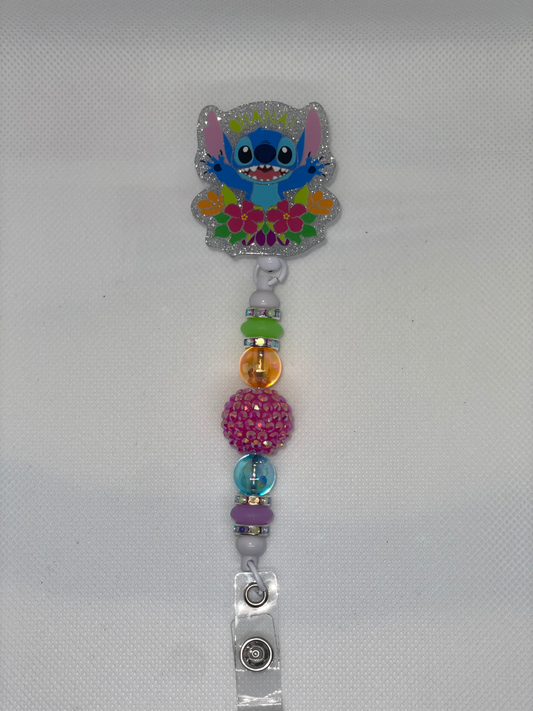 Stitch Ohana badge reel