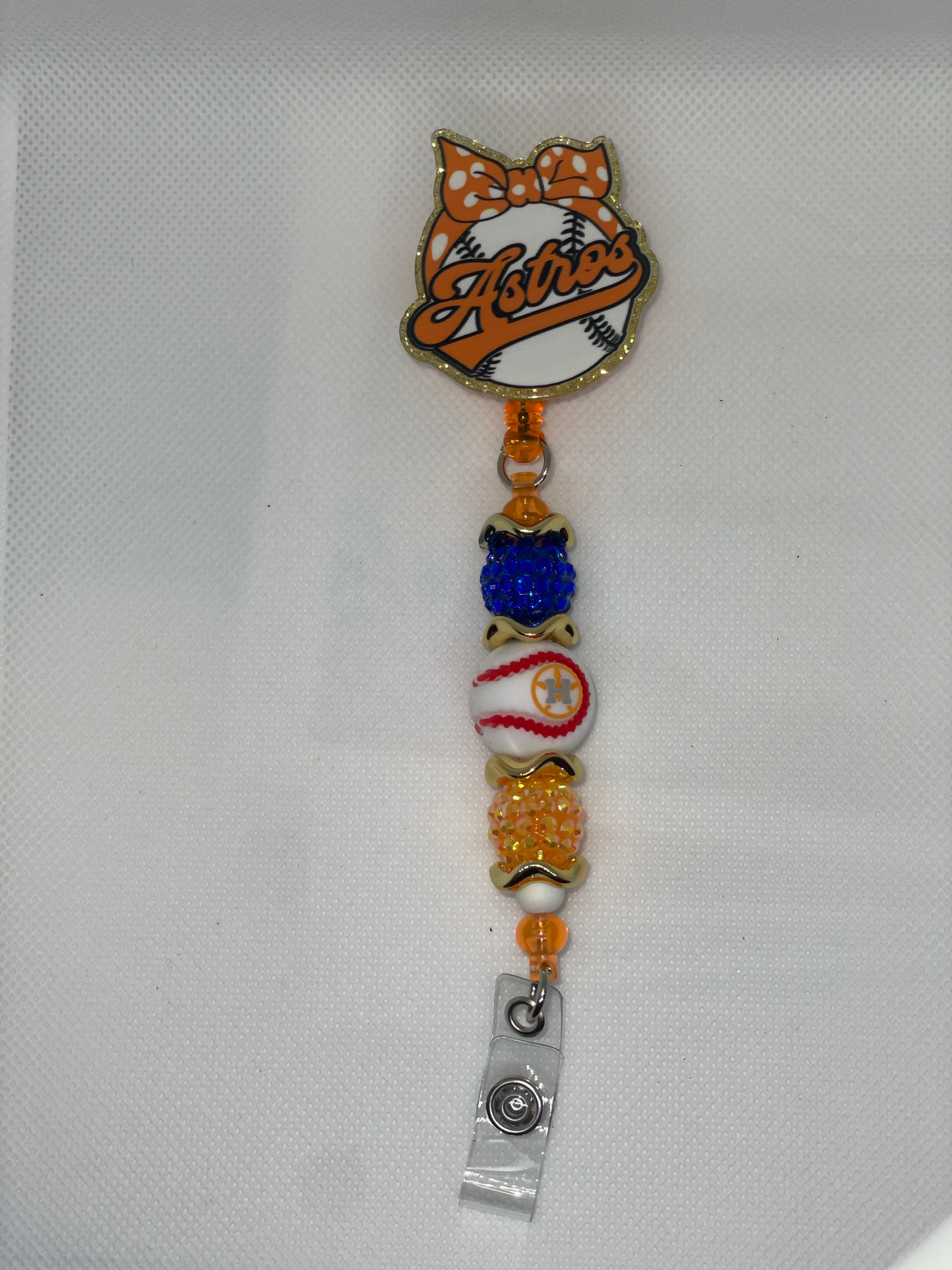 H Astros baseball badge reel