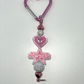 D Cowboys pink heart rhinestone