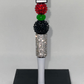 Sugar Skull white rhinestone pen