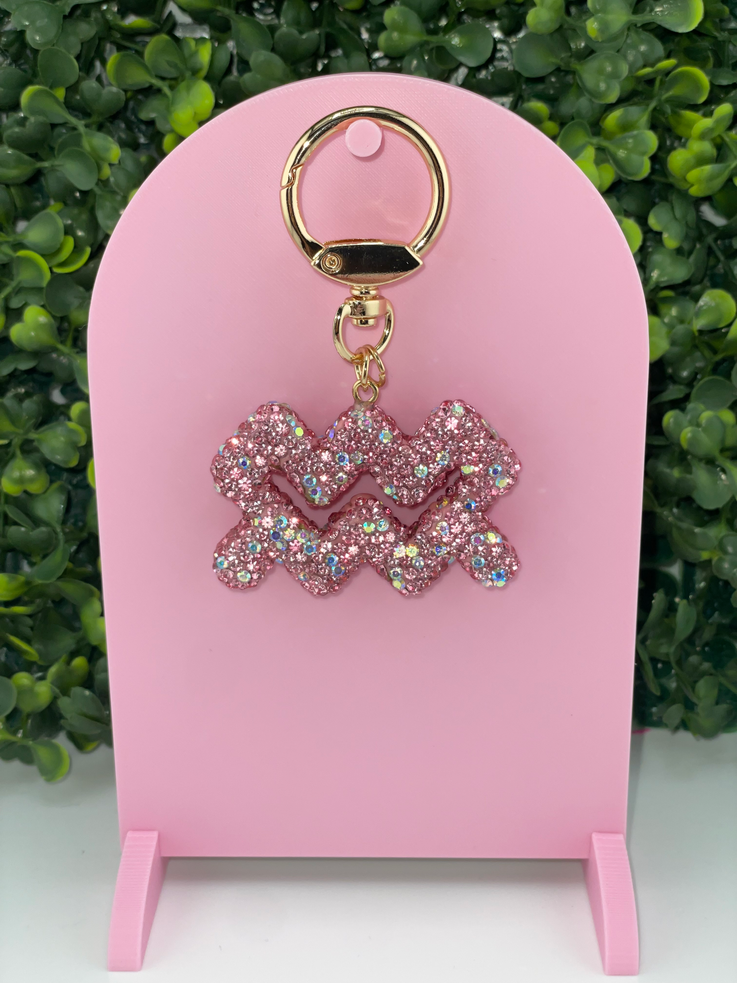 Zodiac Rhinestone Keychain