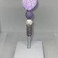 Nurse life purple rhinestone pen