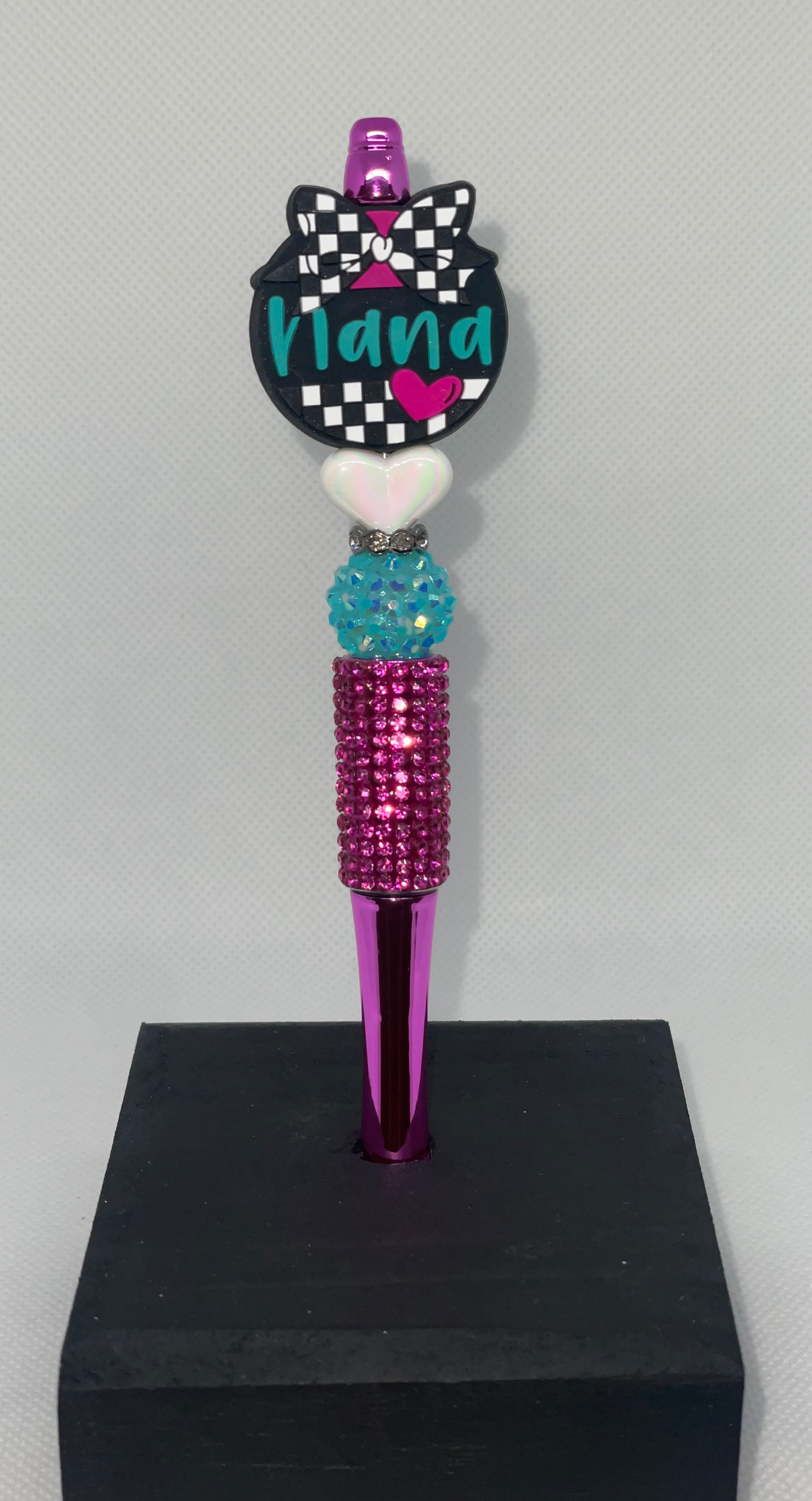 Nana pink rhinestone pen