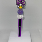 Nurse bow stethoscope purple pen