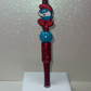 Smurf rhinestone red pen