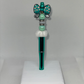 Nurse bow stethoscope teal pen