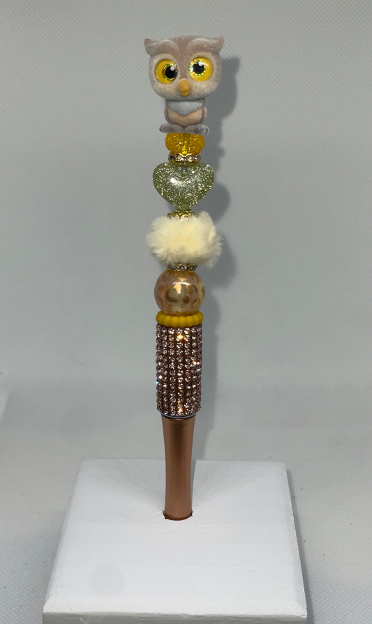 Friend Owl doorable rhinestone pen
