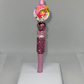 Strawberry girl pink rhinestone pen