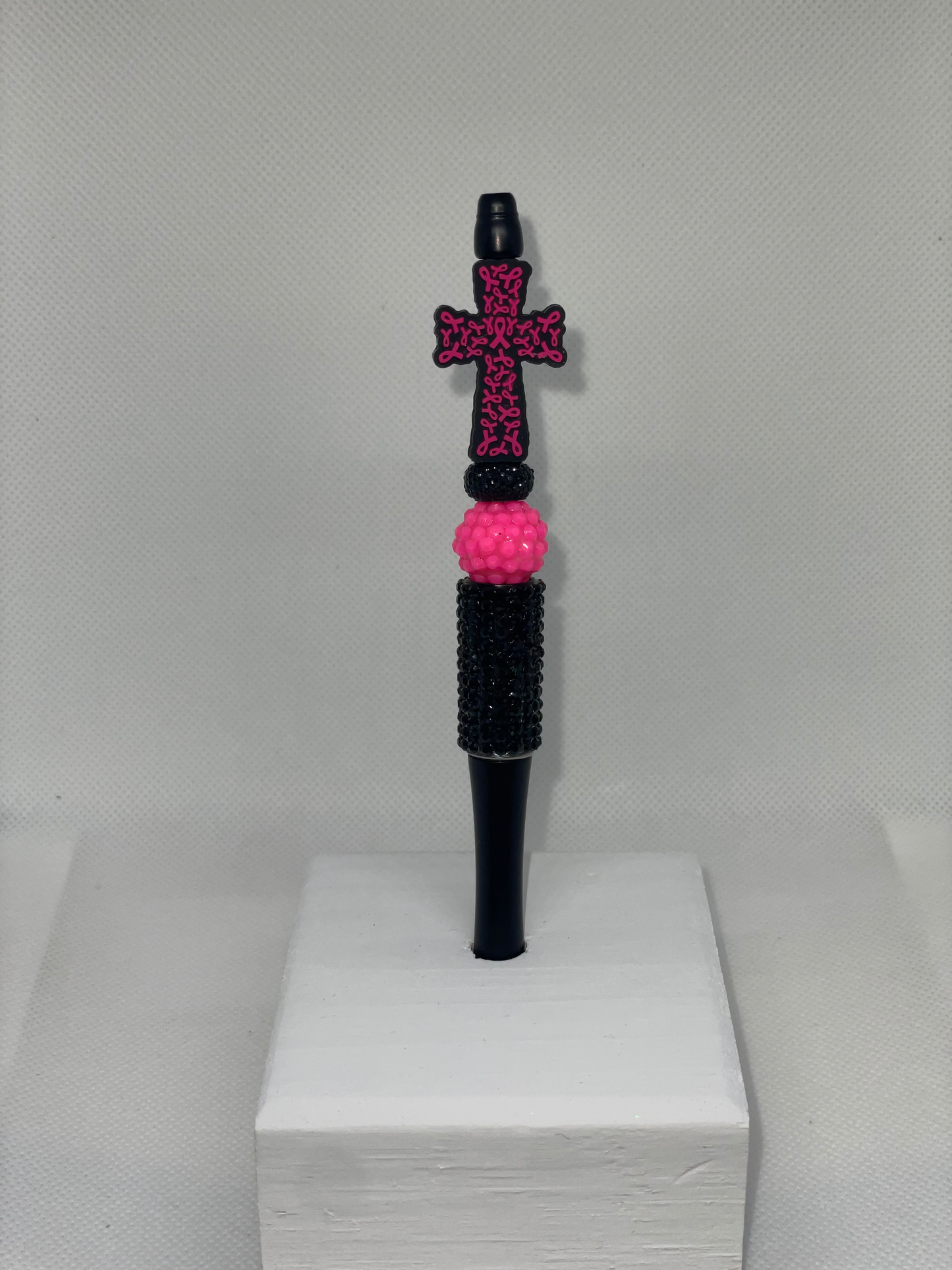 Breast Cancer cross rhinestone pen