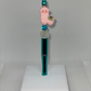 Pink Alpaca teal pen